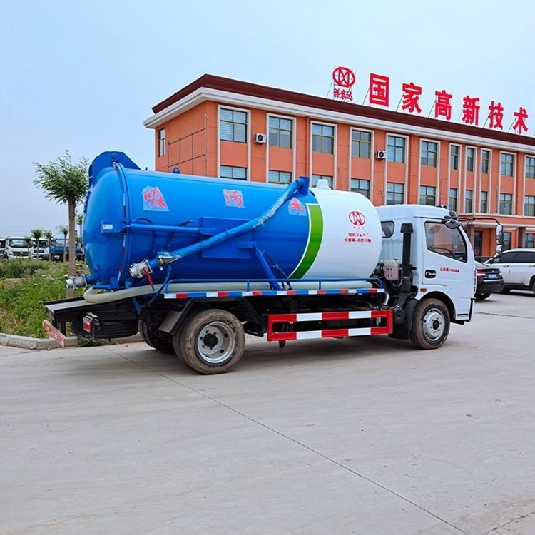 Manual single cab Toilet sewer suction truck Vacuum Sewage Suction Septic Tanker Truck