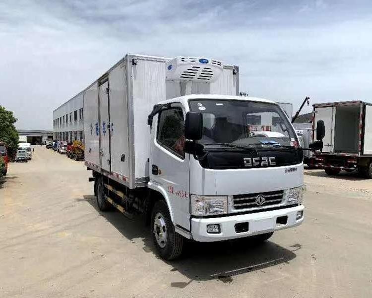 Live fish and shrimp cold chain blue brand transport truck High Quality 4tons Refrigerated Truck For Sale