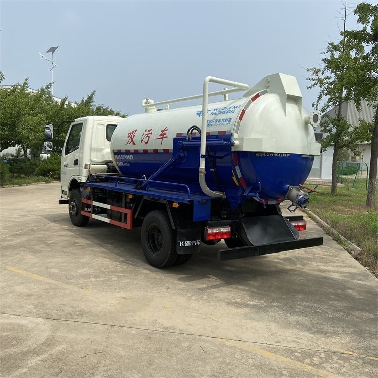 Manual single cab Toilet sewer suction truck Vacuum Sewage Suction Septic Tanker Truck