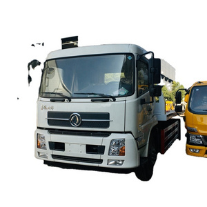 Dongfeng tianjin chassis 12.5 tons recovery tow truck with flatbed