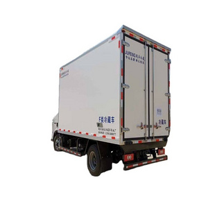 Live fish and shrimp cold chain blue brand transport truck High Quality 4tons Refrigerated Truck For Sale