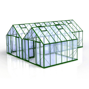 Garden mini outdoor greenhouse with aluminum frame aluminium glass garden greenhouse