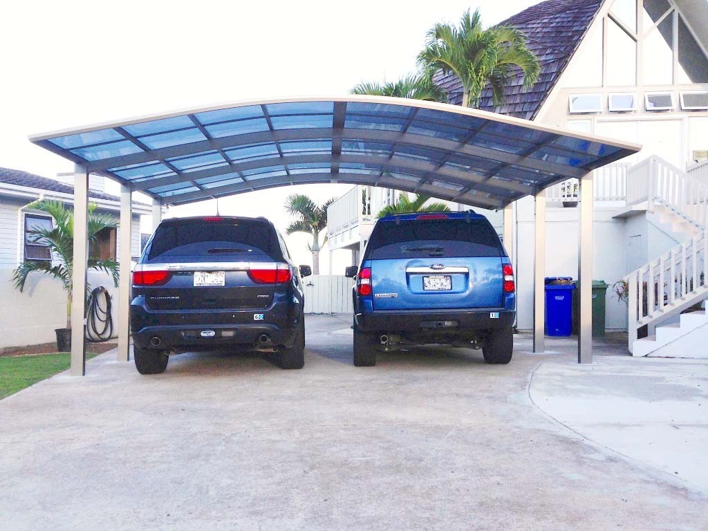 waterproof car port  aluminium door japanese single slope carport