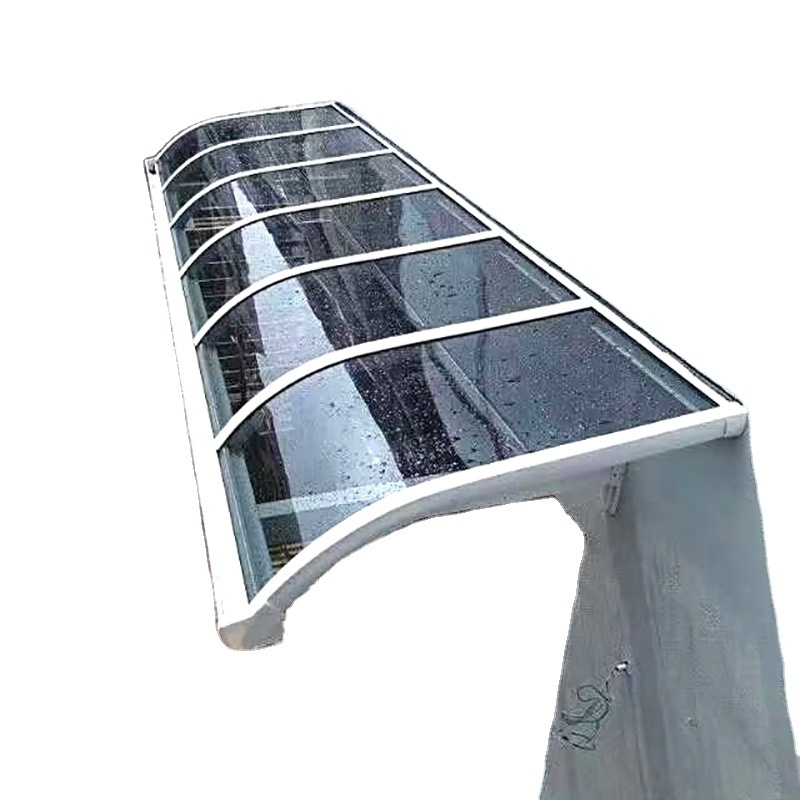 Factory customized aluminum awning canopy polycarbonate door entrance platform pergola window awning for courtyard