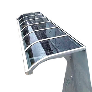 Factory customized aluminum awning canopy polycarbonate door entrance platform pergola window awning for courtyard