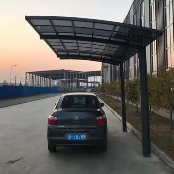 Factory Supplier Aluminium Sunshading Carport for Park High Grade Easy DIY Elegant Aluminium/Solid PC Home Car port