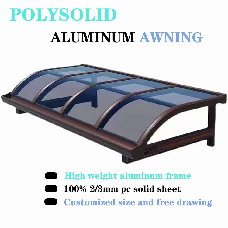 Cheap outdoor balcony awnings  waterproof polycarbonate patio roof pergola canopy