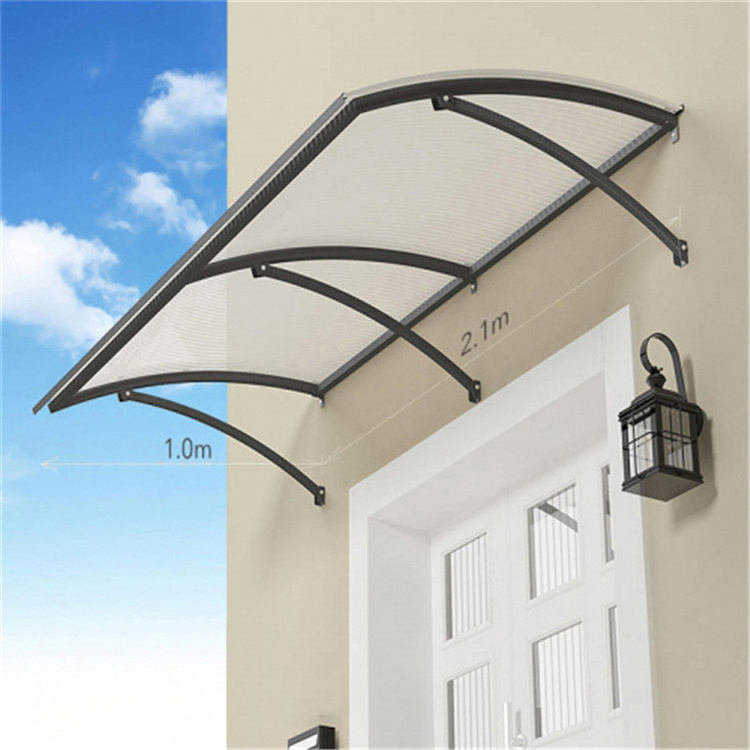 Outdoor UV Plastic stent window  awning polycarbonate pc solid sheet awning for patio