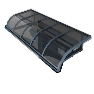 Garden Sunshade  Awning Cover Polycarbonate Canopy Wind Resistance Aluminum Awnings