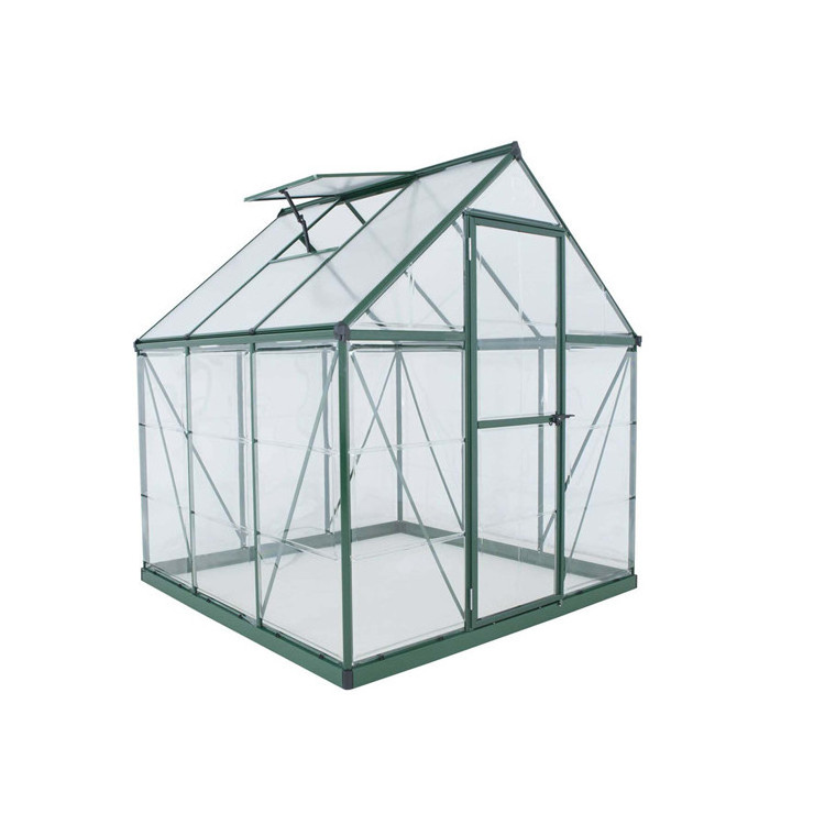 Garden mini outdoor greenhouse with aluminum frame aluminium glass garden greenhouse