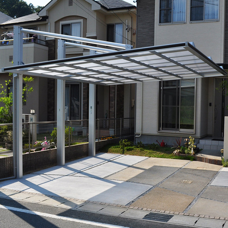 Custom Made Aluminum Frame Outdoor Carport Canopy Arc Polycarbonate Roof Car Garage Shelter