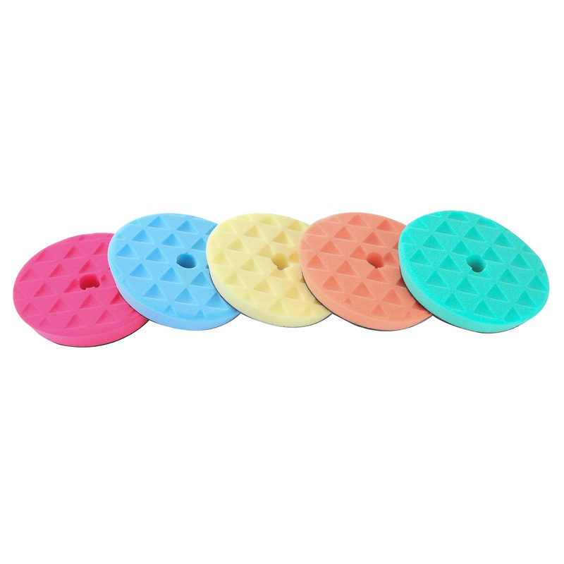 2/3/7/6/5 Inch Auto Car Polishing Sponge Wool Buffing buffer Waffle Pads/pad Set Foam Wool Polishing Pad Kit for Automotive 25mm