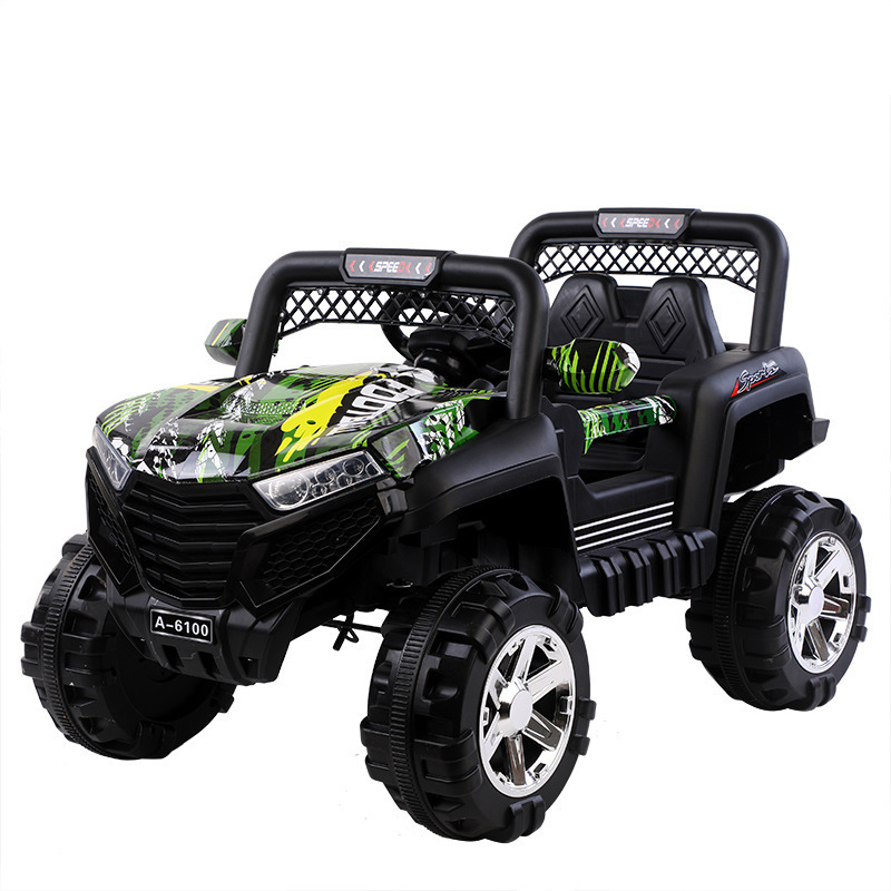 The latest 12V remote control electric children's four-wheeler cruiser four-wheel drive can sit on the off-road stroller