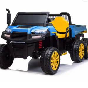 New design big kids electric tractor 24v battery power 2 seats six wheel ride on car for children to drive