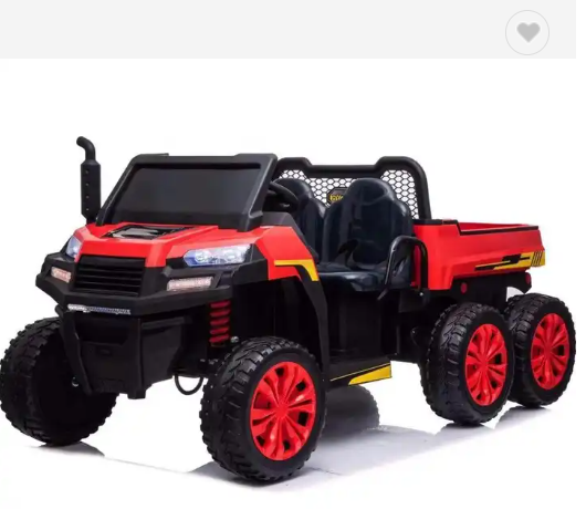 New design big kids electric tractor 24v battery power 2 seats six wheel ride on car for children to drive