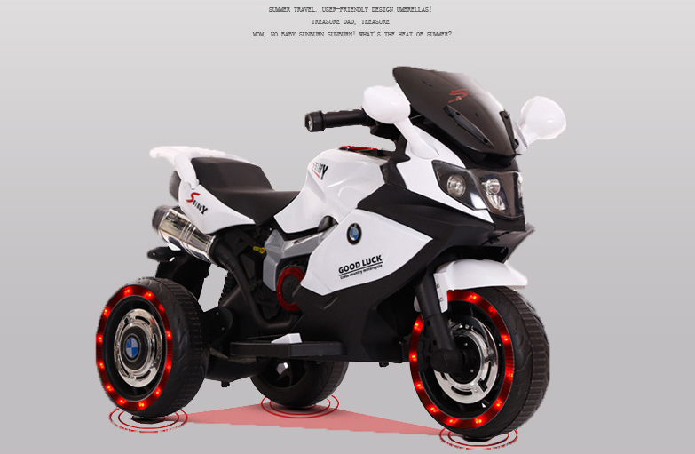 Ride on toy style kids rechargeable mini electric motorcycle with music and light