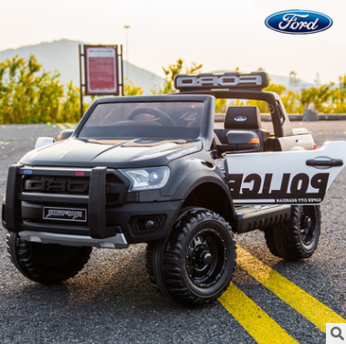 FUN POLICE Ride On Car For Kids Ranger Raptor Licensed Ford double seat Electric kids toy