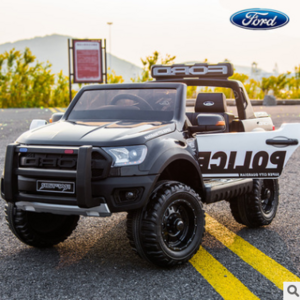 FUN POLICE Ride On Car For Kids Ranger Raptor Licensed Ford double seat Electric kids toy