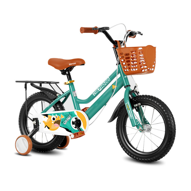 Cheap Factory Price Children's Boys Girls Kids Children Pedal Bicycle Bike With Doll Seat Training Wheel 12 14 16 18 20 Inch