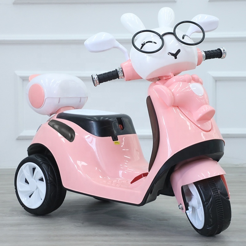 lovely cartoon music baby ride on  car kids battery motorcycle