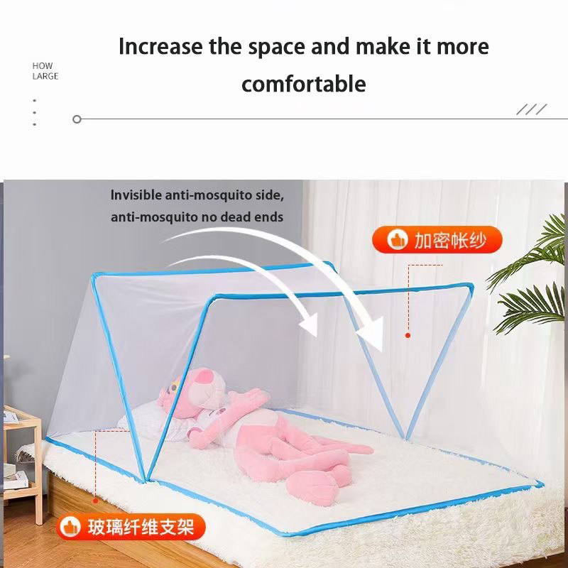 Foldable Anti-mosquito Cover With Sunshade Folding Portable Home And Travel Outdoor Mosquito Net