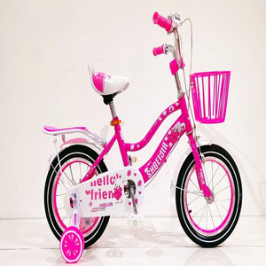 12 Inch Girl Kids Bike Pink and Blue Kids Bicycle with Caliper Break and Training Wheels for Girl Children Cycle