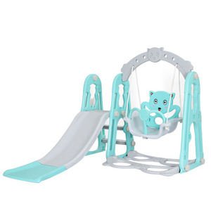 Kindergarten Children Multi function Combination Indoor Swing And Slide Playground Plastic Slide Toy