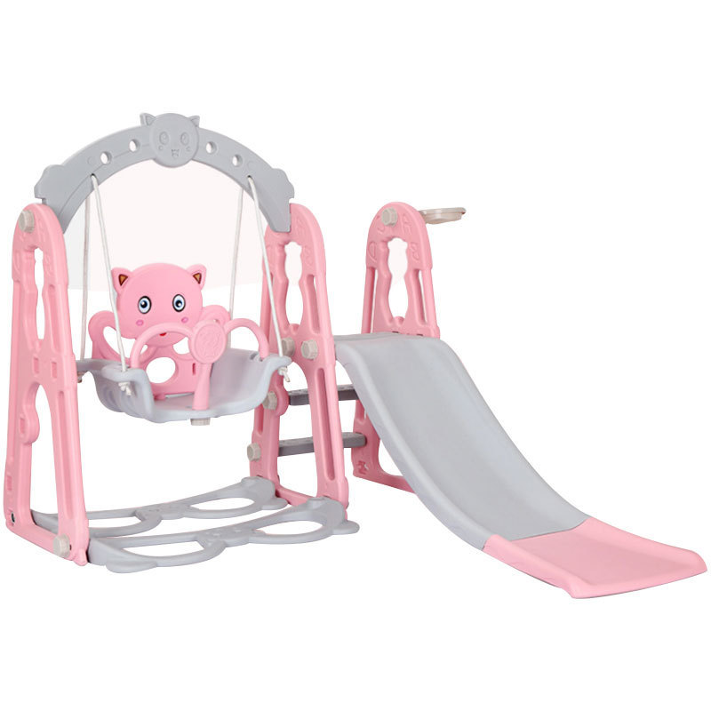 Kindergarten Children Multi function Combination Indoor Swing And Slide Playground Plastic Slide Toy