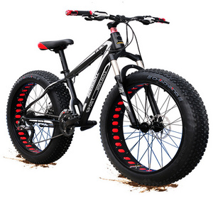 Wholesale 26 InchFat Tire Bicycle Steel Mountain Bike Fat Bicycle 26 Inch Beach Bike