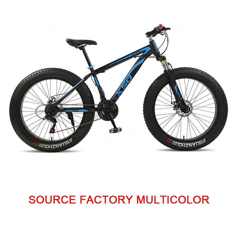 Wholesale 26 InchFat Tire Bicycle Steel Mountain Bike Fat Bicycle 26 Inch Beach Bike