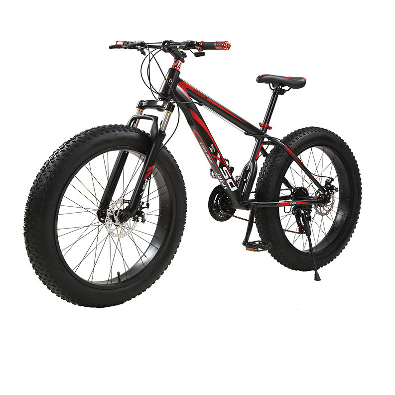 Wholesale 26 InchFat Tire Bicycle Steel Mountain Bike Fat Bicycle 26 Inch Beach Bike