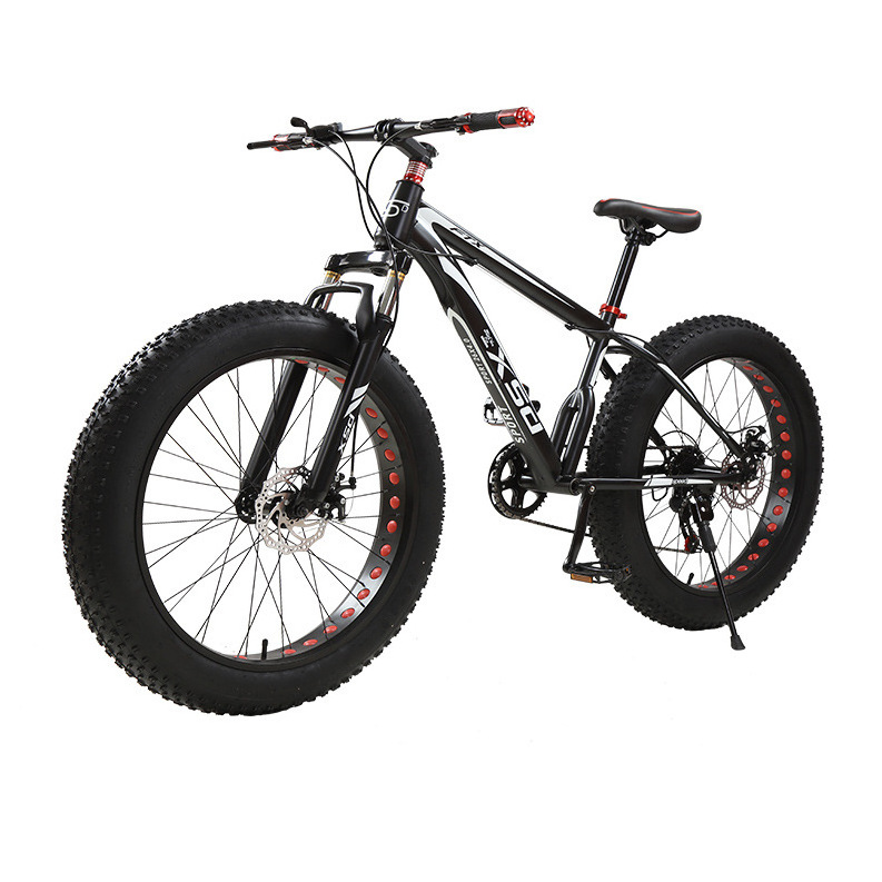 Wholesale 26 InchFat Tire Bicycle Steel Mountain Bike Fat Bicycle 26 Inch Beach Bike