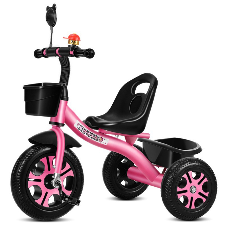 3 Wheeler Mini Baby Pink Trike / Girls Kids Push Tricycle Wholesale / Tricycle 2-6 years Old