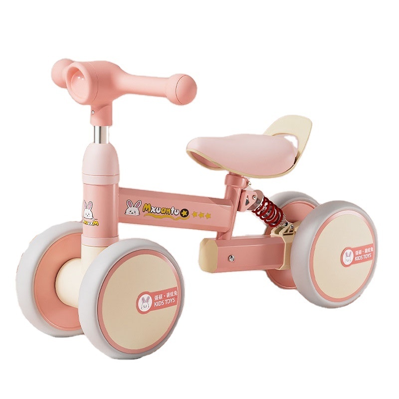 The latest factory wholesale baby scooter Pedal free toy car Pink Princess four-wheeler can sit people