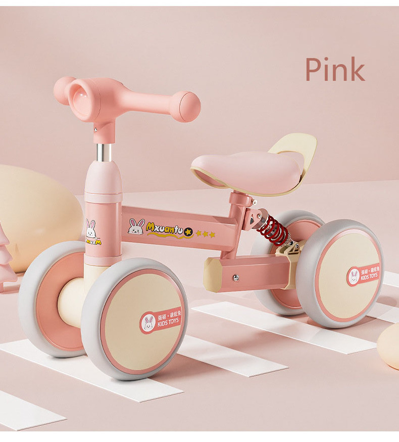 The latest factory wholesale baby scooter Pedal free toy car Pink Princess four-wheeler can sit people