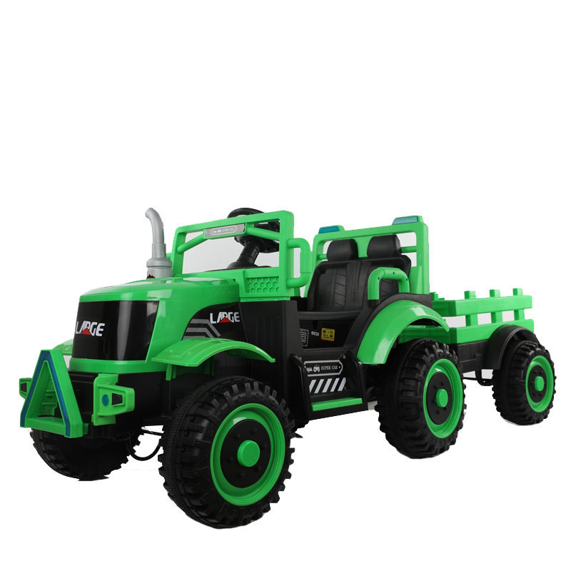 New design big kids electric tractor 12v battery power 2 seats six wheel ride on car for children to drive