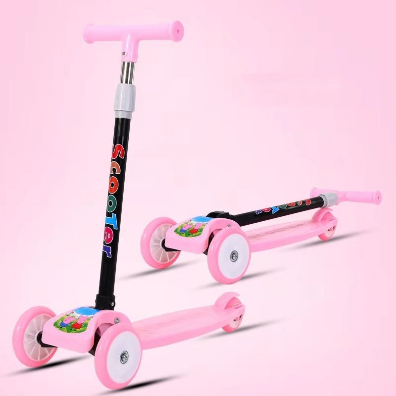 New children's scooter triplex with foldable seat board children's scooter veneer meter high car boys and girls