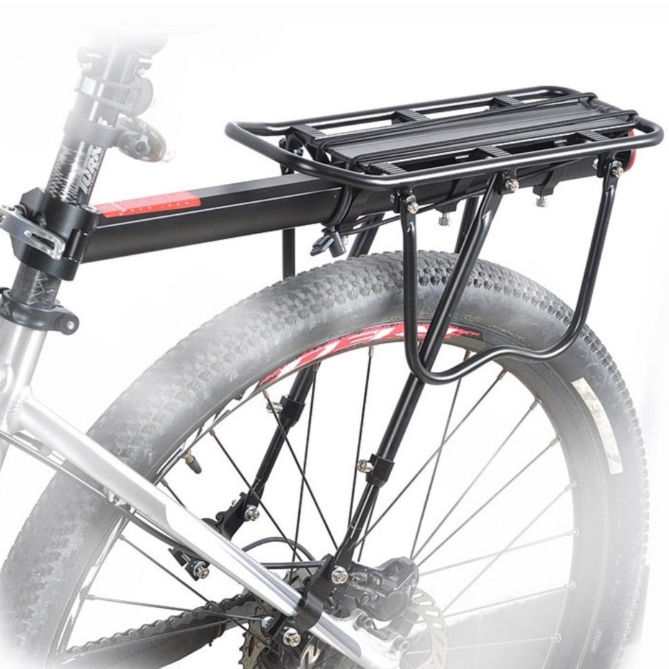 Bicycle parts Cargo Rack Aluminum Alloy Rear Shelf Cycling Flat Retractable Carrier Bike Holder Back Bike Seat