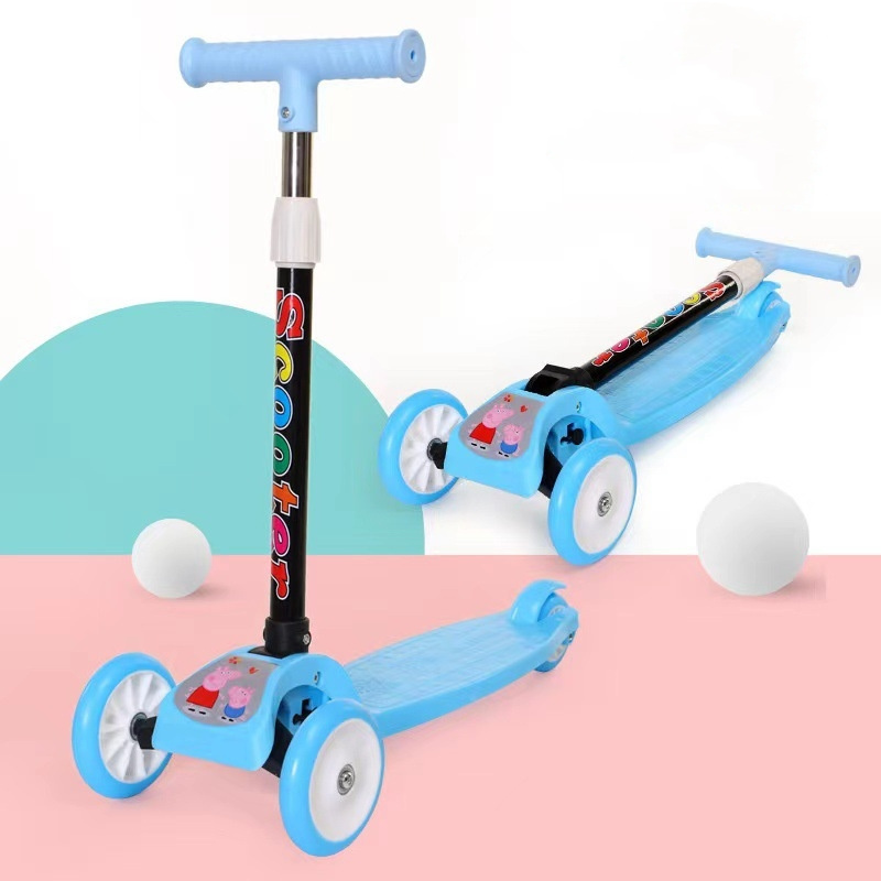 New children's scooter bicycle boys and girls baby one foot scooter meter high tricycle folding toy car