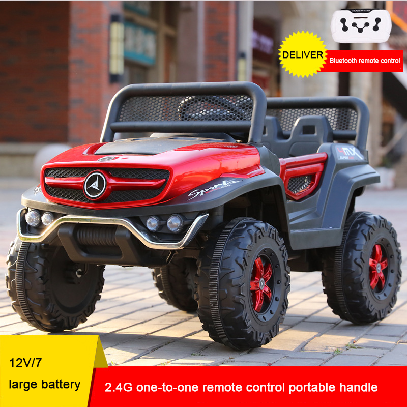 Mercedes-Benz Unimog children's electric off-road car dual-drive with remote control can sit people toy car