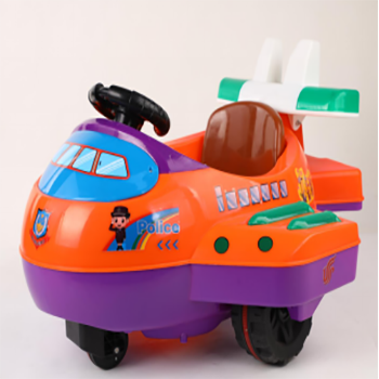 children car in airplane shape ride on car