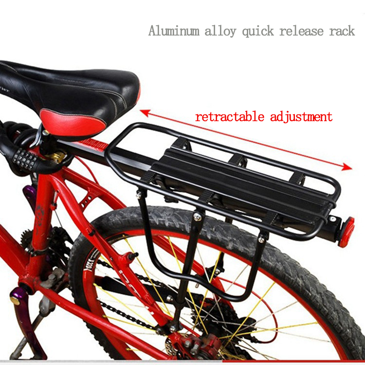 Bicycle parts Cargo Rack Aluminum Alloy Rear Shelf Cycling Flat Retractable Carrier Bike Holder Back Bike Seat