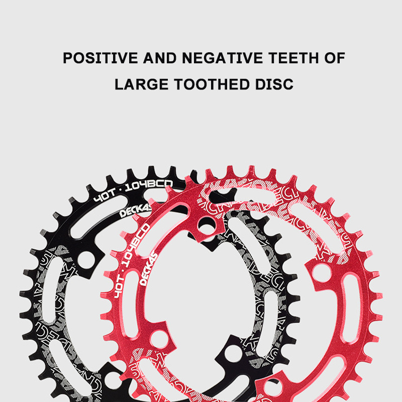 Narrow And Wide Bicycle Round Chainrings 104bcd 44t 46t 48t 50t 52t Tooth Mtb Mountain Bike Chainwheel Tooth Plate