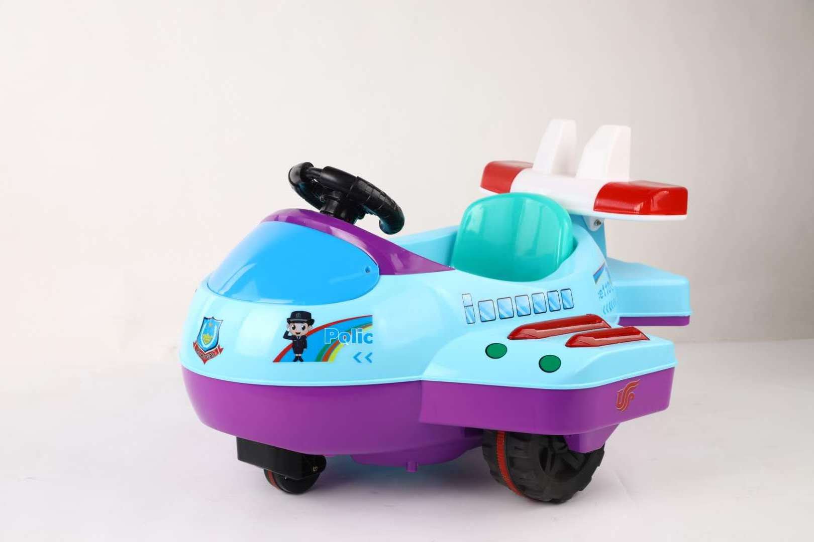 children car in airplane shape ride on car