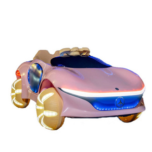 Pink electric car Children's car Children's toy car can be controlled by mobile phone with remote control