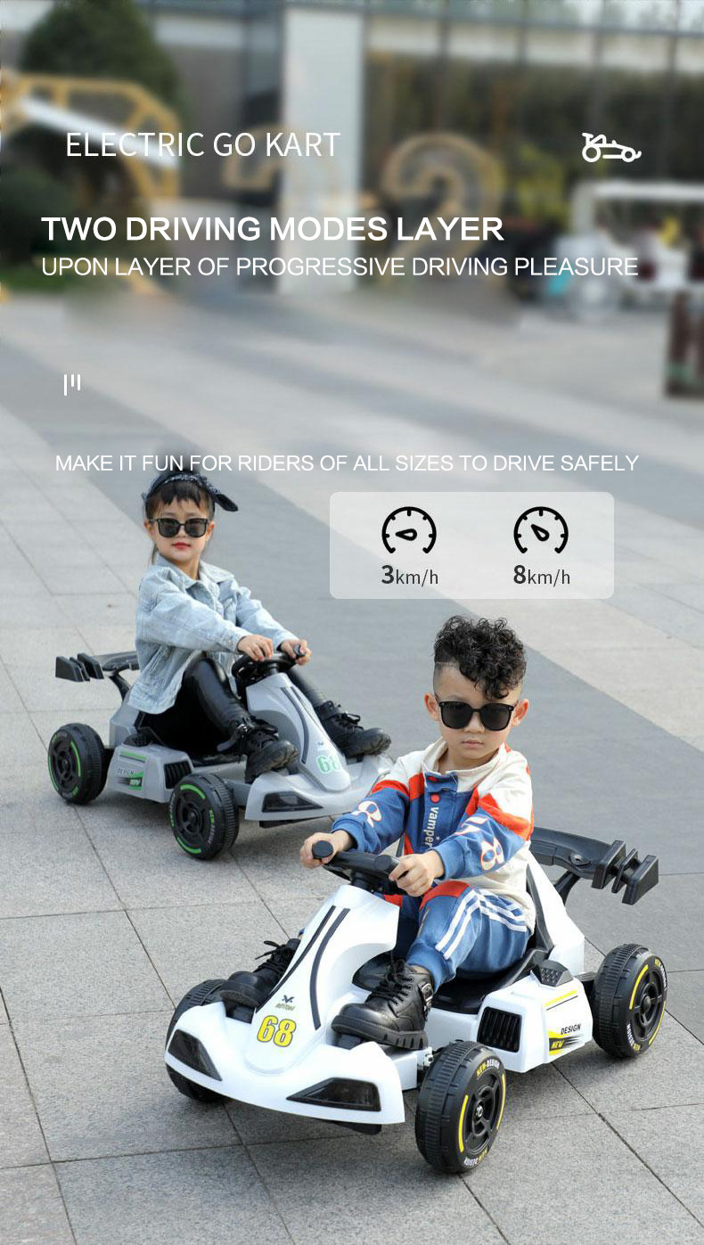 Children's electric toys kart 3-6-12 boys charging baby buggy balancing car can sit people four-wheel racing