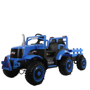 New design big kids electric tractor 12v battery power 2 seats six wheel ride on car for children to drive