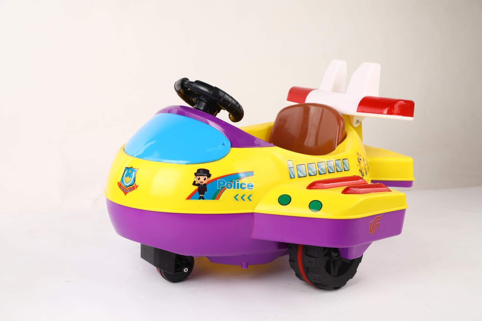 children car in airplane shape ride on car