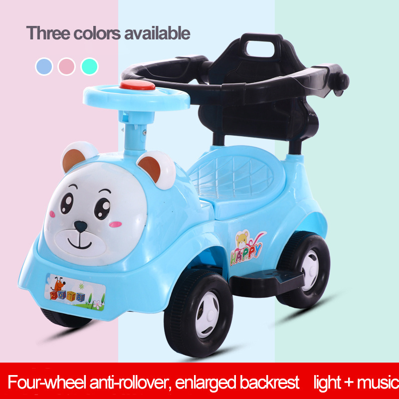 Children Ride On Car Four Wheel Kids Balance Car For 1-4 Years Old with music and lights