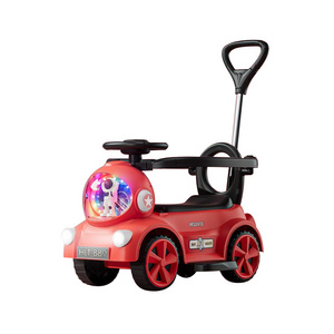 The Best Gift For Kid's Birthday 3 In 1 Push Car Musical And Lights Ride On Push Car Toy For Toddler